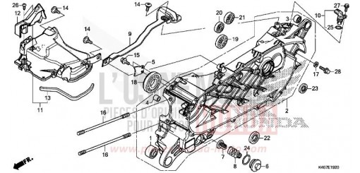 CARTER VILEBREQUIN GAUCHE NSS125ADK de 2019
